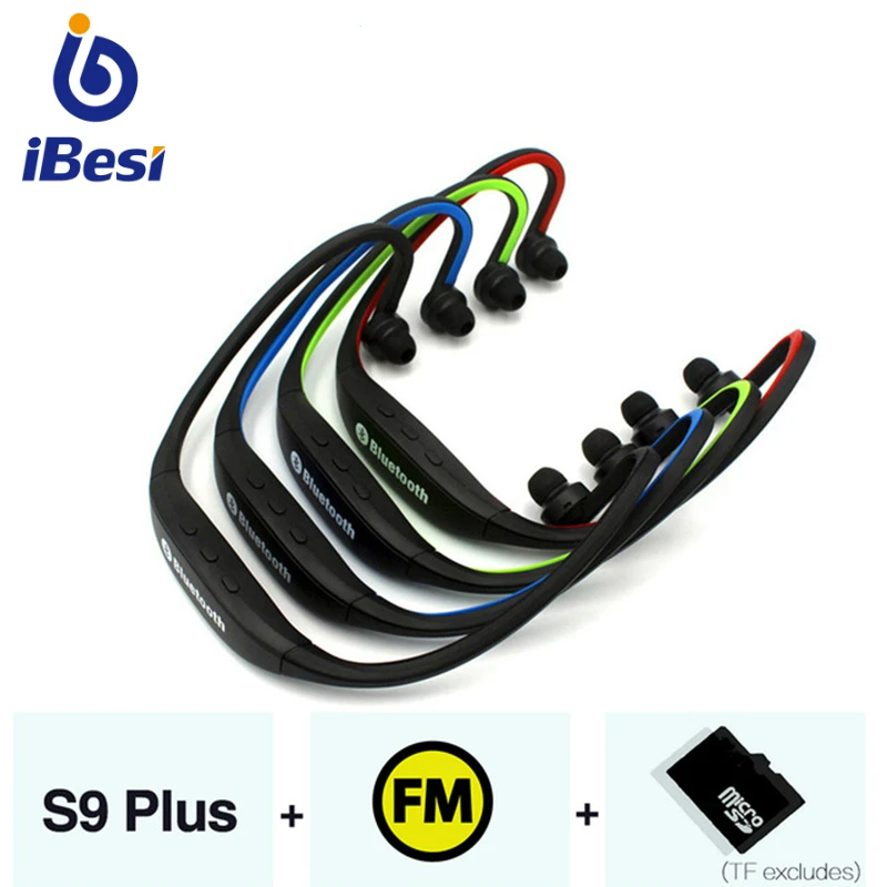 

IBESI S9 Bluetooth Earphone Wireless Headphones Bluetooth Headset Handsfree Sport Earbuds with mic for iPhone Xiaomi Smart Phone