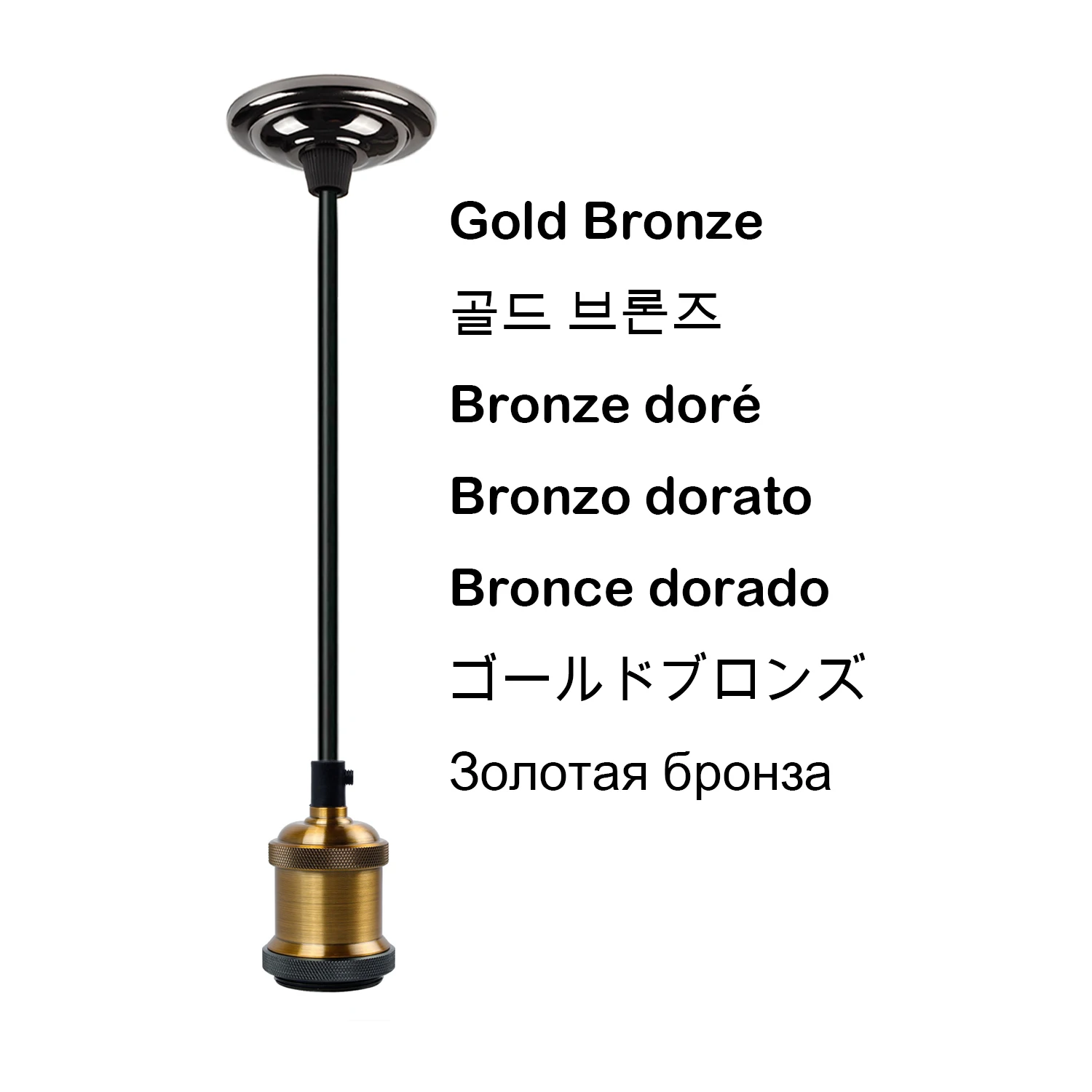 Grensk Vintage Mini Pendant Light E26 E27 Base de Tecido Preto Cordão Pendurado Kit de Luz para Corredor de Casa Escritório Estúdio Quarto 17 kit luz para casa corredor estúdio escritório quarto