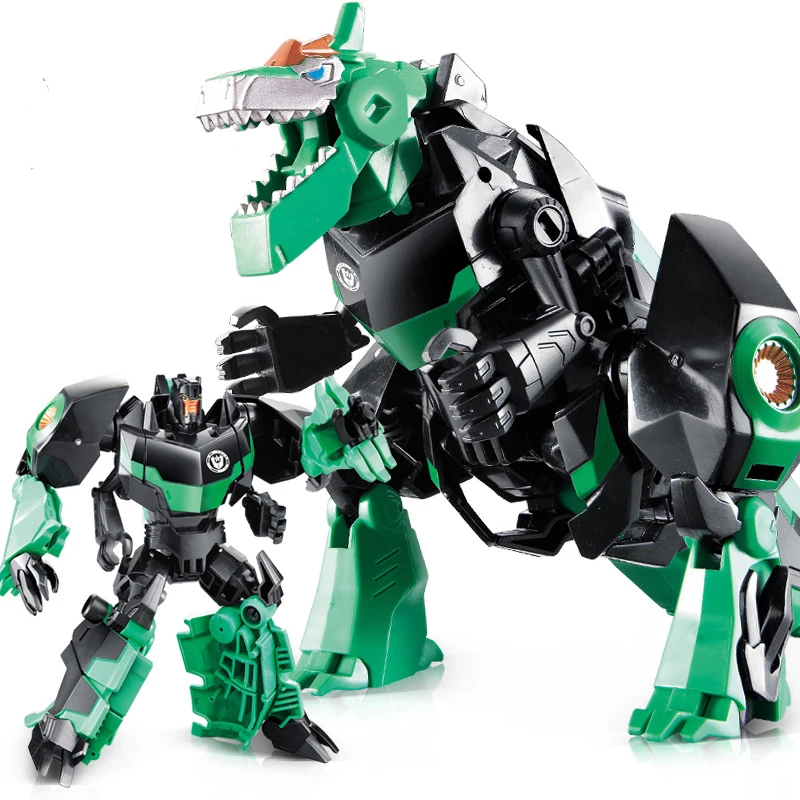 green dinosaur robot toy