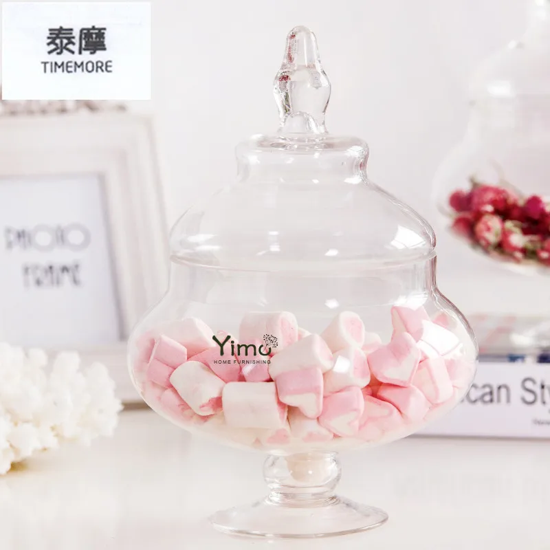 large glass candy jar with lid storage tank dessert mason jar for storage bottle wedding banquet food containerr decoration - Decorative Glass Jars large glass candy jar with lid storage tank dessert mason jar for storage bottle wedding banquet food containerr decoration - Decorative Glass Jars