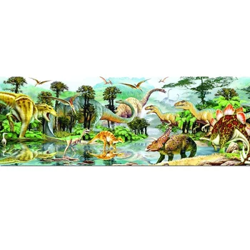 

PSHINY 5D DIY Diamond embroidery dinosaur park animal picture Full Square Rhinestone Diamond Painting cross stich