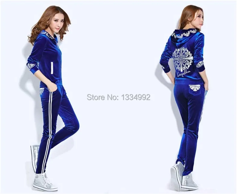 velvet tracksuits for ladies