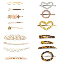 Dvacaman ZA заколки в виде раковины для женщин жемчужные корейские ювелирные изделия заколки для волос леопардовые свадебные аксессуары для волос