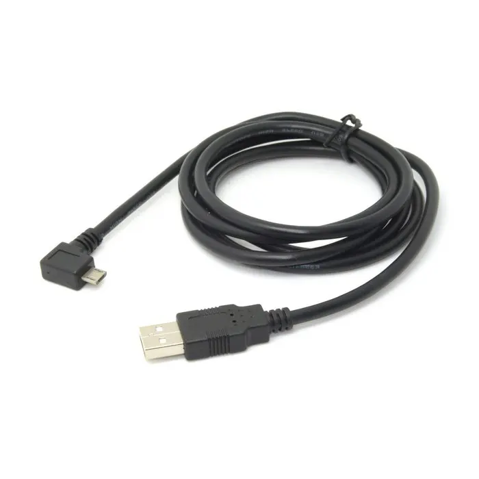 

CYDZ 90 degree Left Angled Micro USB Male to USB 2.0 Data Charge Cable for Cell Phone & Tablet 1.5m