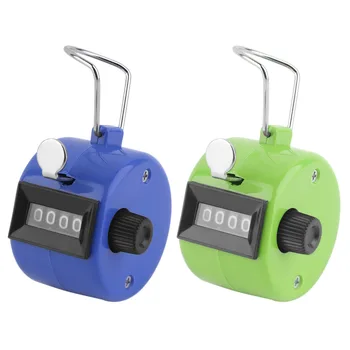 

1Pc 4 Digit Number 4.4cmx3.1cm Plastic Golf Handheld Manual Tally Counter Clicker Zero Clearing Quick Reaction Golfing Counters