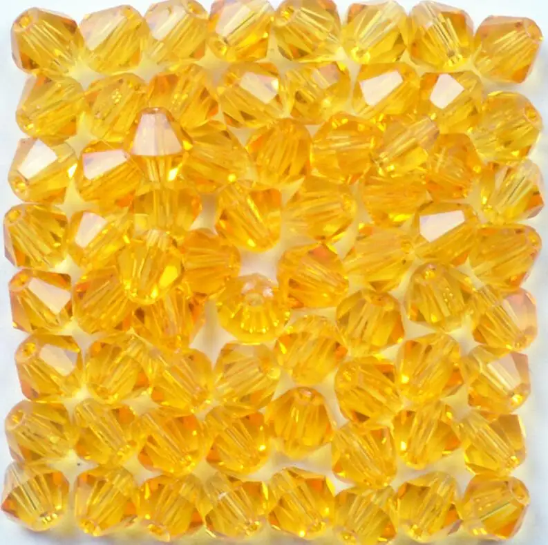 100pcs/Bag Grade AAA 4mm 5301 Seed Bicone Bead Wholesale 4 mm Bicone Roundlle Glass Crystal Beads 30 Color Pick 