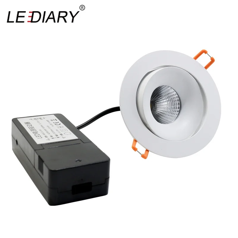 

LEDIARY Spot LED Downlights Angle Adjustable 90mm Cut Hole Recessed Ceiling Lamp For Home Fixtures 220V Driver 3000K/4000K/6000K