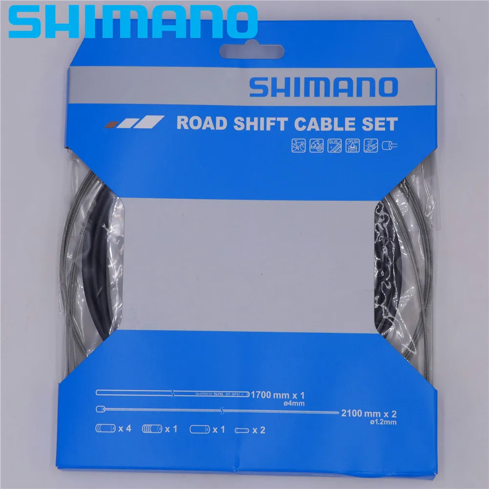Shimano MTB Bike Shift Cable//Derailleur Set Black Housing Stainless OT-SP41S