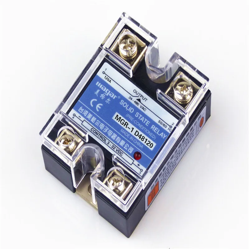 Normally Open Single Phase Solid State Relay SSR MGR 1 D48120 120A