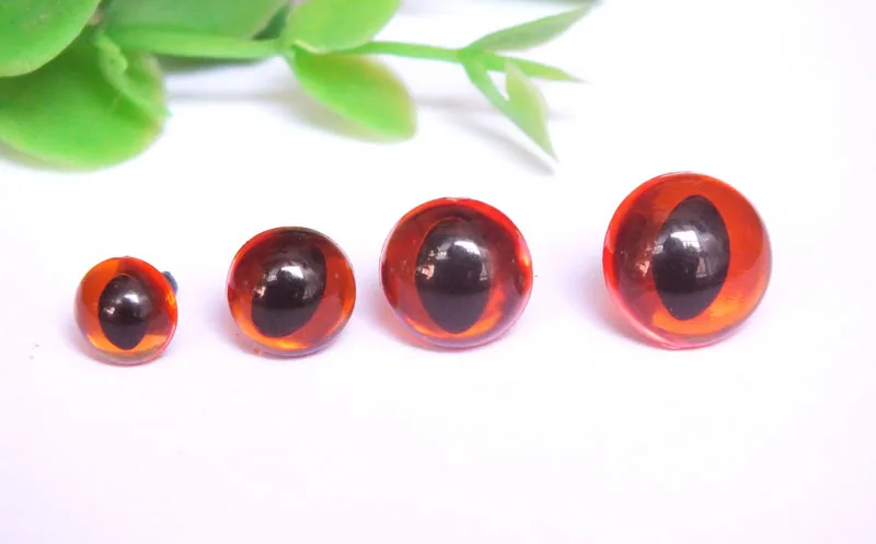 

Hot sell!!! amber color Safety Plastic Animal Eyes For Toys Doll Accessories -7.5-12mm