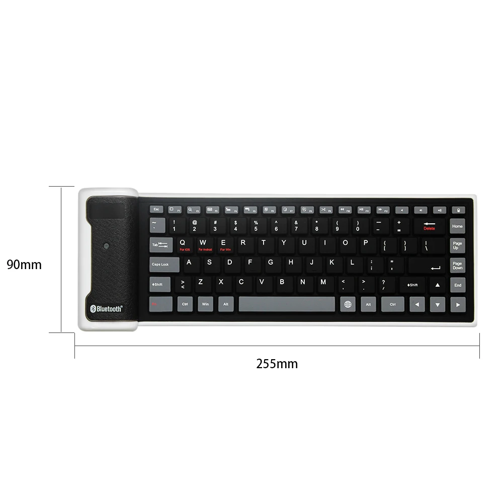 Blutooth беспроводная клавиатура Гибкая Водонепроницаемая Складная Teclado Мягкая силиконовая мини игровая клавиатура для планшетного компьютера ноутбука ПК