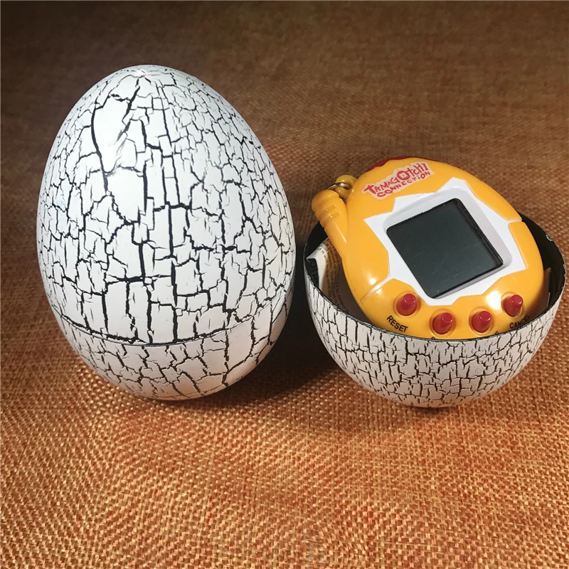Тамагочи Динозавр яйцо стакан светодиодные игрушки тамагути Виртуальная электронная машина для домашних животных цифровая электронная портативная игра