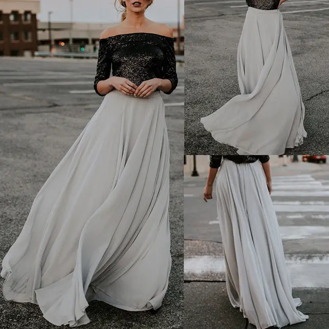 grey beach dress