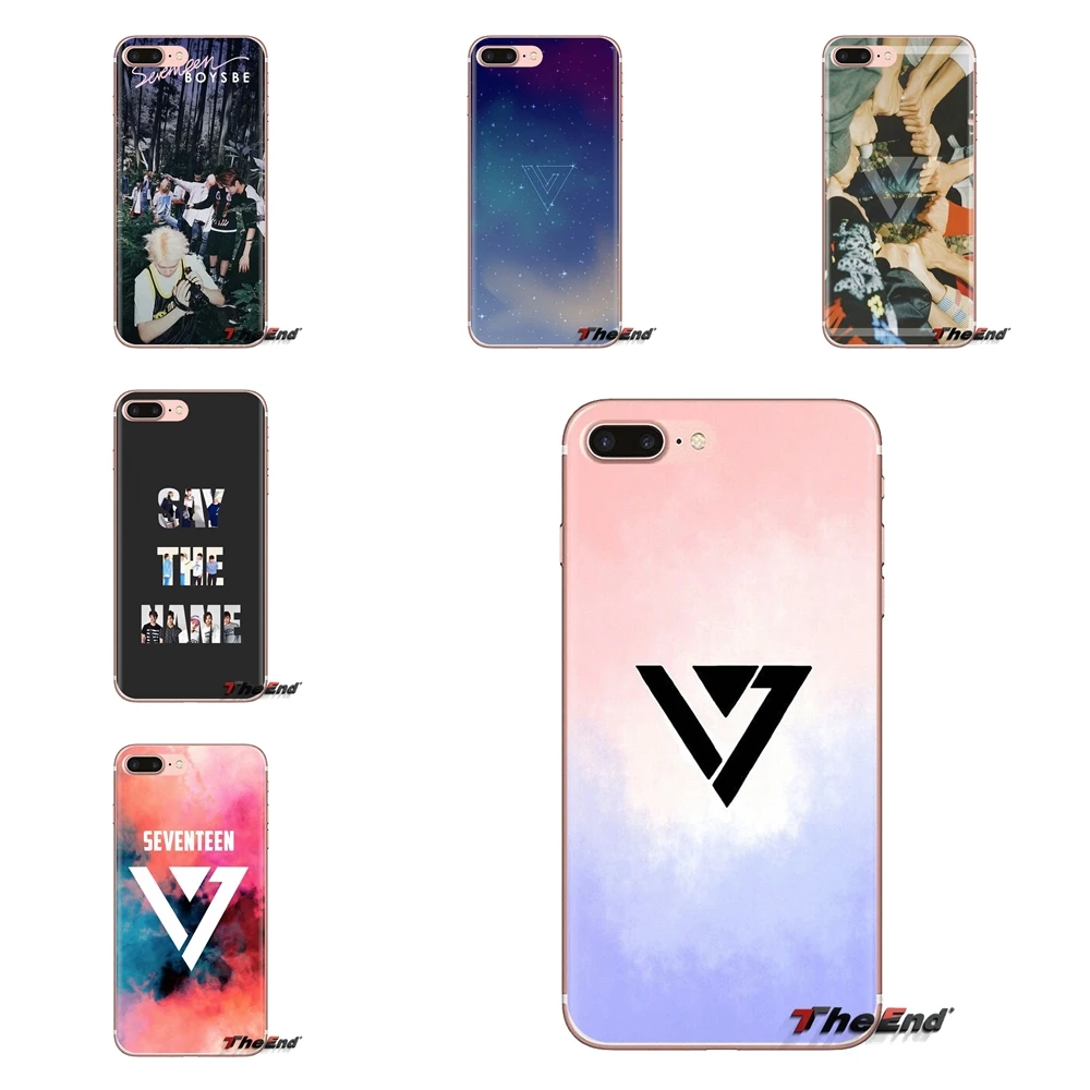 Rainbow KPop Seventeen Logo Poster Soft Covers For HTC One U11 U12 X9 M7 M8 A9 M9 M10 E9 Plus Desire 630 530 626 628 816 820 830 |