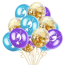 15 шт./упак. 12 дюймов Русалка конфетти для воздушного шара латексные шарики дети воздушные шары для украшения дня рождения набор свадьба день рождения поставка