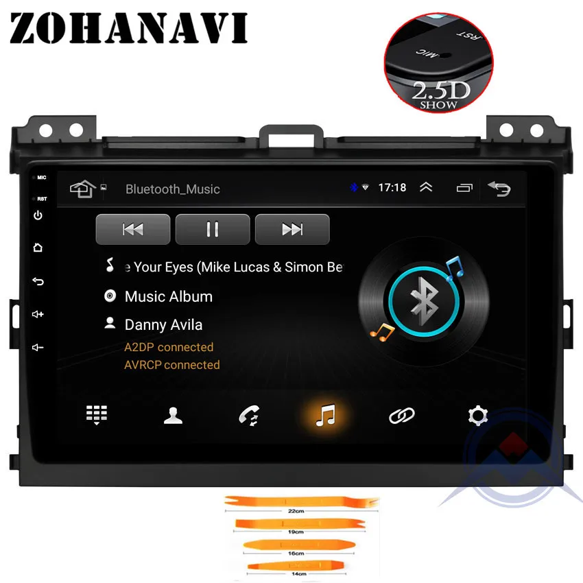

ZOHANAVI 9inch Car Radio Multimedia Android 8.1 Video Player Navigation GPS For Toyota LAND CRUISER prado 120 2004-2009