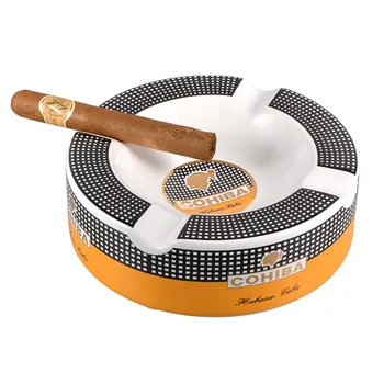 

COHIBA Ashtrays Household Luxurious Ceramic Cigar Ashtray Portable Home Cigarette Ashtray Outdoor Pocket Ashtray R452