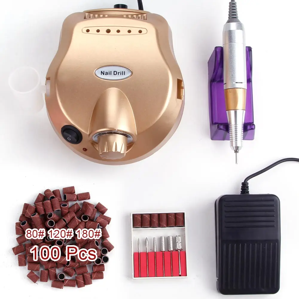 

30000 RPM Professional Electric Nail Drill Bits Set Manicure Milling Machine Pedicure Apparatus Kit Nail Art File Polisher Tools