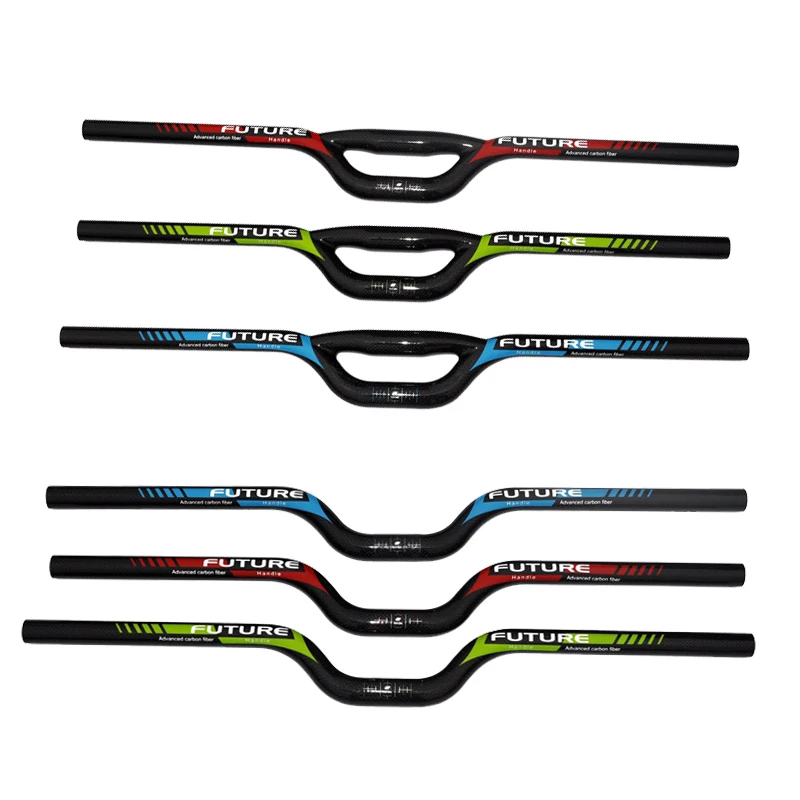 The new Taiwan FUTURE carbon handlebar BMX folding handlebar cross 25.4 caliber U type  lightweight bmx bars