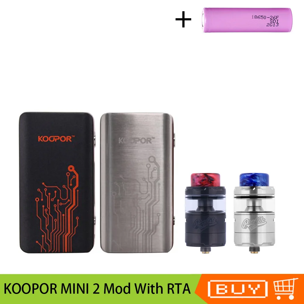 

Original Wotofo Profile Unity RTA Tank 25mm With KOOPOR MINI 2 Mod 80W TC VW Box Mod Electronic Cigarette Kit For SMOK