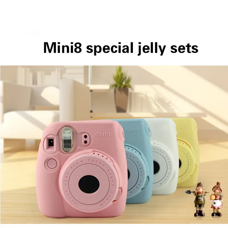 Чехол для Камеры моментальной печати для Fujifilm Instax Mini 9 Mini 8 8+ чехол для камеры классический серебристый желеобразный чехол для камеры