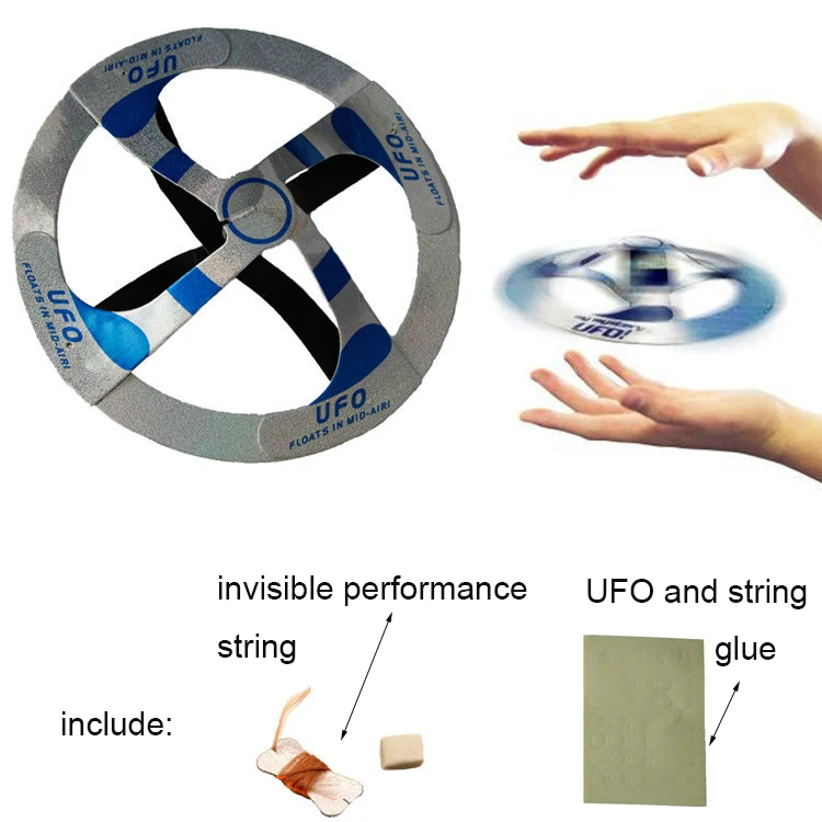 

Mystery Mid Air UFO Floating Fly Saucer Magic Toy Magic Trick Props Show Tool Magic Trick Toy For Kids