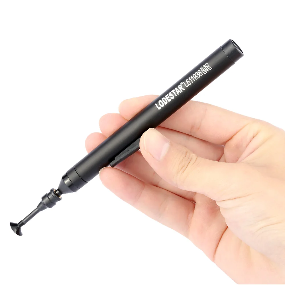 

Manual Vacuum Suction Pen Soldering Sucking Pickup Tool 6 Suckers 2 Suction Tips for IC SMD Soldering Accessories