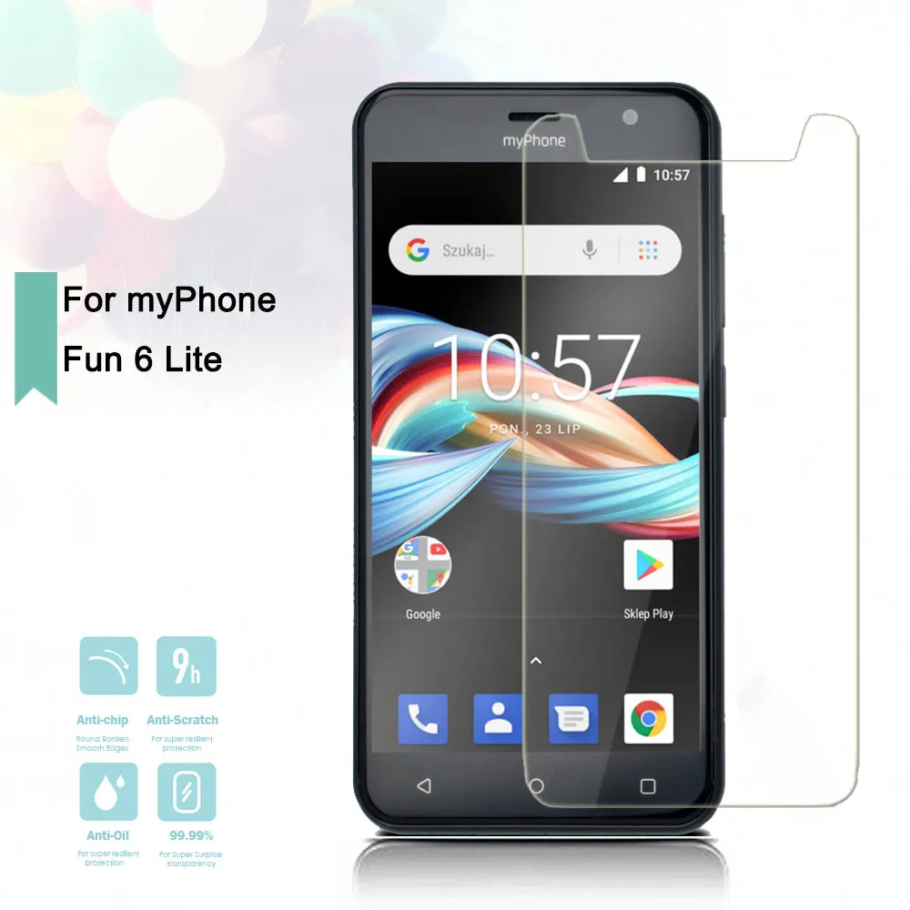 2.5D 0.26mm Ultra Thin Tempered Glass myPhone Fun 6 Lite Toughened Protector Film Protective Screen Case Cover Universal | Мобильные