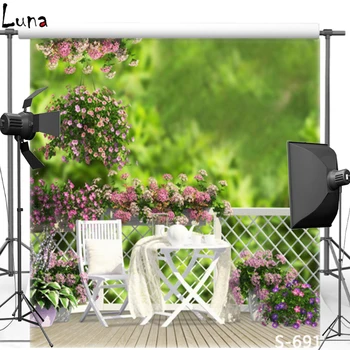

MEHOFOTO New Fabric Polyester Photography Background For Wedding Scenic White Chair Vinyl Background For Kids Photo Studio 691