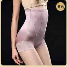 10 pçs/lote Mulheres Calcinhas De Cintura Alta Tummy Controle Shapewear Fino Underwear Controle Calcinhas Shaper Do Corpo Preto Plus Size 3XL