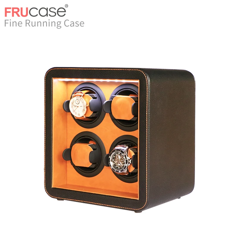 FRUCASE часы winder box часы дисплей шкаф часы коллектор с светодиодный дисплей с сенсорным экраном