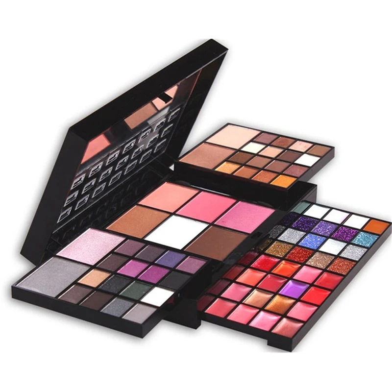 Kopen MISKOS Make Up Set 74 Kleur Make Up Kits Voor Vrouwen Combinatie Kit Oogschaduw Lipstick Glitter Maquiagem Profissional Completa