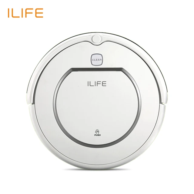Новый ILIFE V1 Робот пылесос, 500PA Мощность Всасывания, Автоматический интеллектуальный датчик, Эффективная HEPA Очистка,Анти-падение