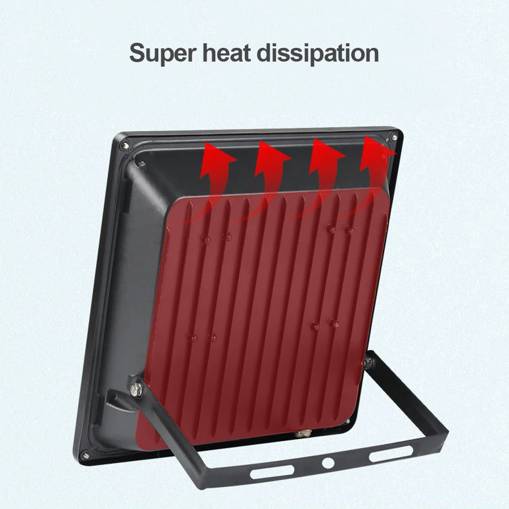 Conduziu a Luz de Inundação Holofotes ao ar Água ao ar Lâmpada de Parede de Luz de Inundação Ip66 à Prova Levou Holofote Ultra Fino Livre 220v d' 100w 50w 30w 9 Cheap Holofotes
