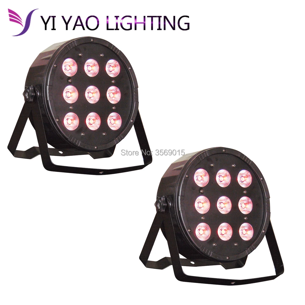 

2PCS/LOT 9*12W RGBW RGB Led Stage Light 110V 220V Par Light With DMX512 DJ Equipments