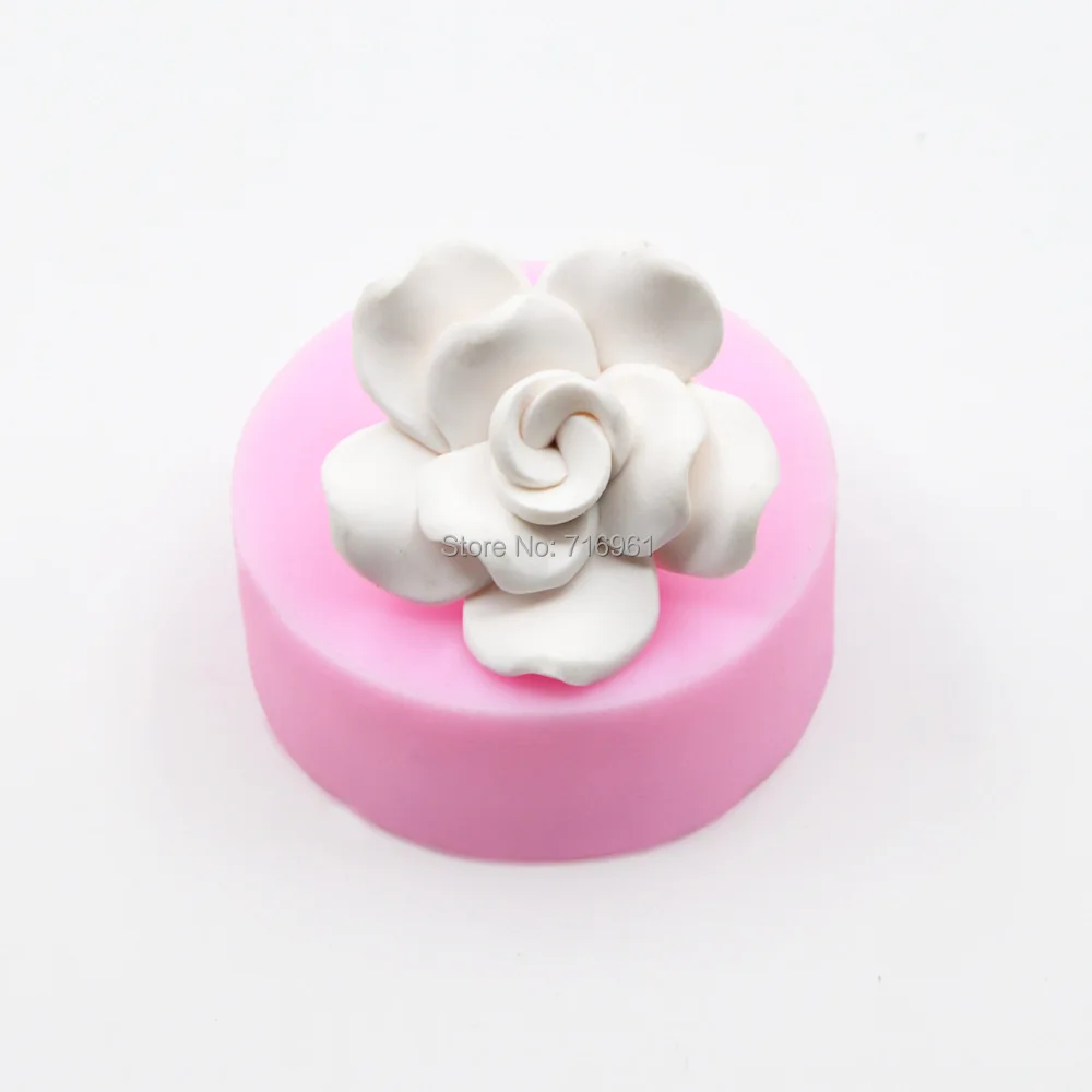 3D форма цветка розы, силиконовые формы для мыла, форма для шоколада, поднос ручной работы, сделай сам, цветок, свеча, форма для мыла
