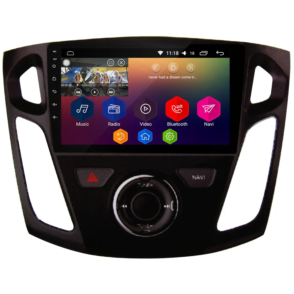 

9" IPS WIFI Android 8.1 Octa Core 2GB RAM 32GB ROM RDS BT FM Car DVD Multimedia Player Radio For Ford Focus 3 2012-2018