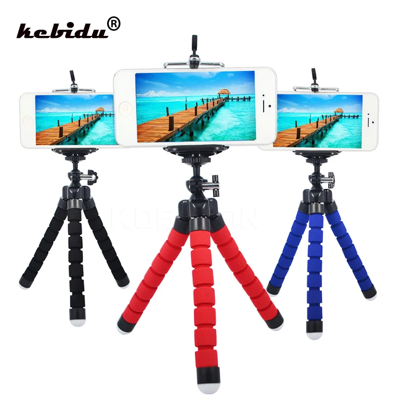 

kebidu Mini Flexible Sponge Octopus Tripod for Gopro Camera DSLR Mount Tripod Stand Holder for iPhone Samsung Smartphone