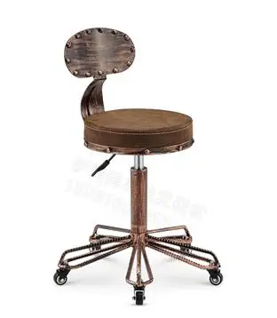 Рабочий табурет мастер табурет красота стул парикмахерское кресло задняя табурет персонализированный барный табурет