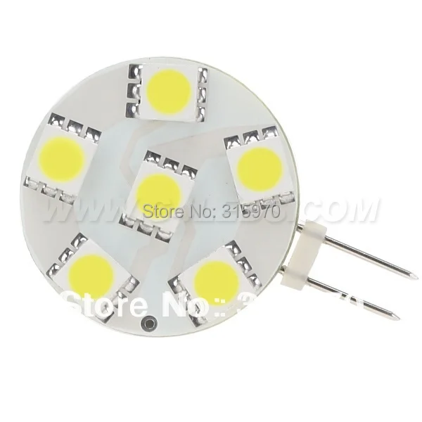 

Free Shipping 6LED SMD 5050 G4 LED Light Round Board Bulb 1W 12VDC/12VAC White Warm White 10pcs/lot