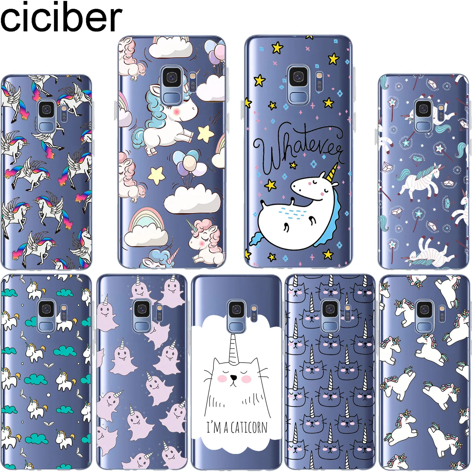 

Ciciber Unicorn for Samsung Galaxy S 5 6 7 8 9 Edge Plus for Galaxy C 7 5 9 10 PRO Plus Silicone Back Cover Soft TPU Phone Cases