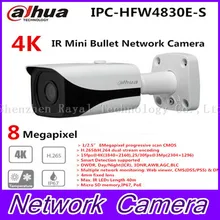 Free shipping New Dahua 4K IPC-HFW4800E upgraded to IPC-HFW4830E-S Ultra HD Network Small IR Bullet IP Camera English Firmware