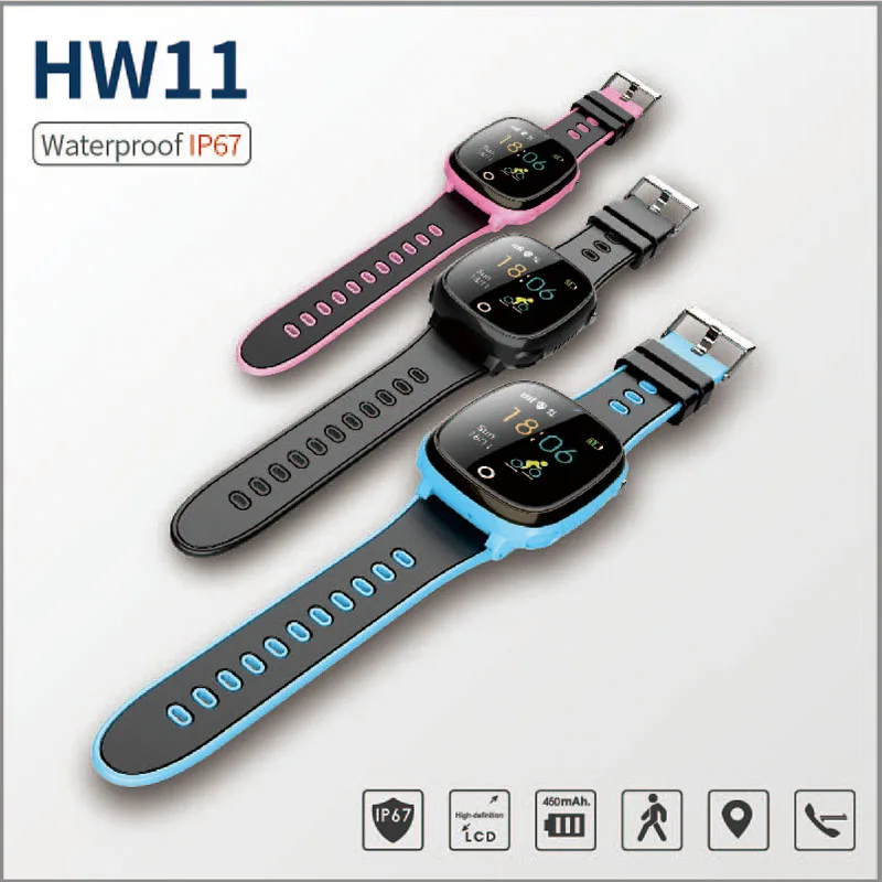 SK07 Kids Smart Watch Children Family Bluetooth Anti Lost Child Waterproof Wearable Device GPS SOS Call Kids Safe HW11 Watches