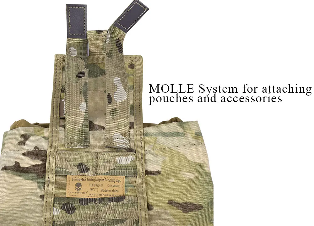 Bolsa de Despejo Emersongear Gota Bolsa Tático Molle Revista Airsoft Paintball Caça Ferramenta Mag Multicam Preto Em9041 7 High Quality Esporte e Lazer