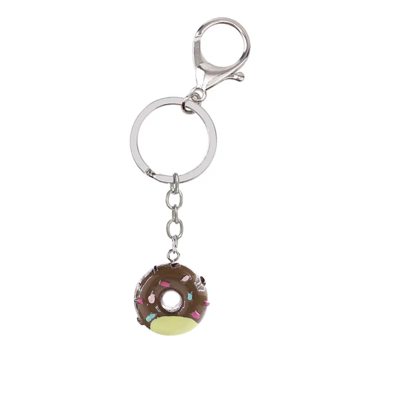 

Fashion Cute ice cream Donut Cake Pendant Keychains For Women Girls Car Bag Handmade Key Chains Key Rings Jewelry Gifts