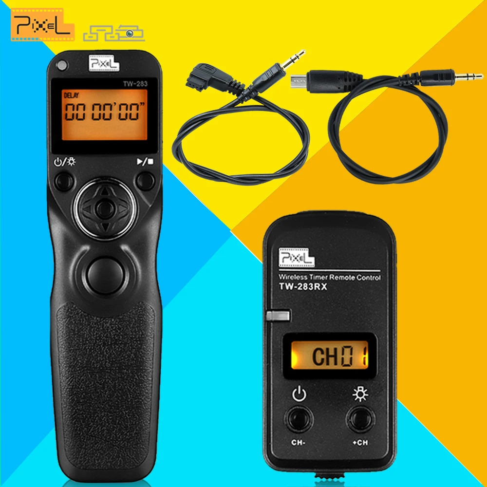 Pixel TW 283 Wireless Timer Remote Control Shutter Release Cable For