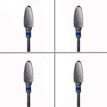 

4pcs Carbide Nail Drill Bit - Flame Bit - M