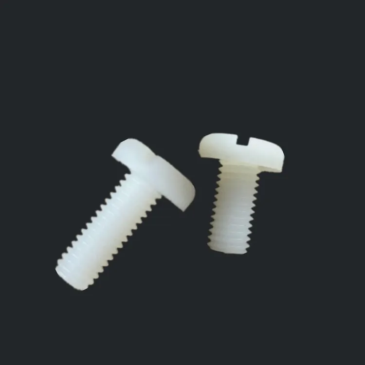 4pcs M8 Environmental Green Plastic Screw Oneword Round Head Nylon