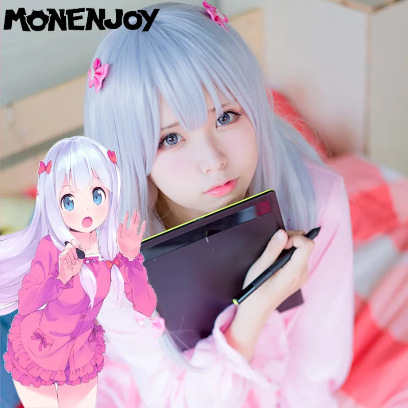 Аниме мультфильм эроманга сенсей Izumi sagiri розовый Пижамный костюм Косплэй для топ