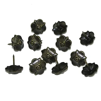 

50PCS 20x23mm Vintage Umbrella Four-leaf Clover Nails Decorative Tacks Stud Wooden Box Case Furniture Nails Pushpin